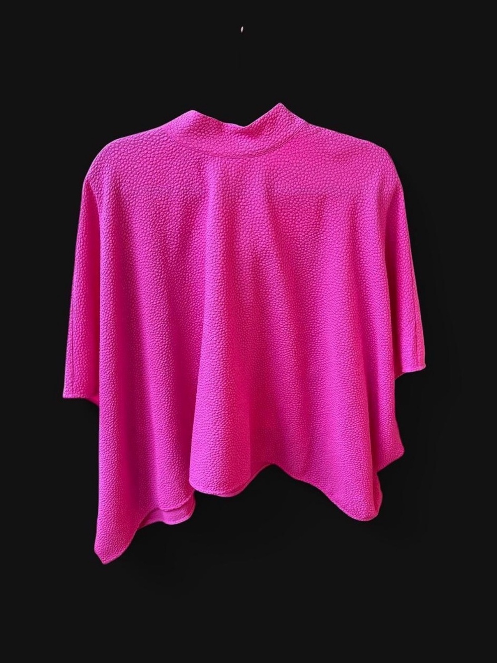 Essentiel Antwerp Magenta Print Bubble/Seersucker-style Top — One Size